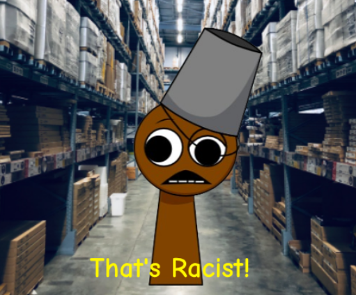 Brud_Society Brud saying That's Racist! Blank Meme Template