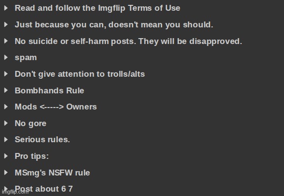 voting game but its msmg rules get rid of one | made w/ Imgflip meme maker