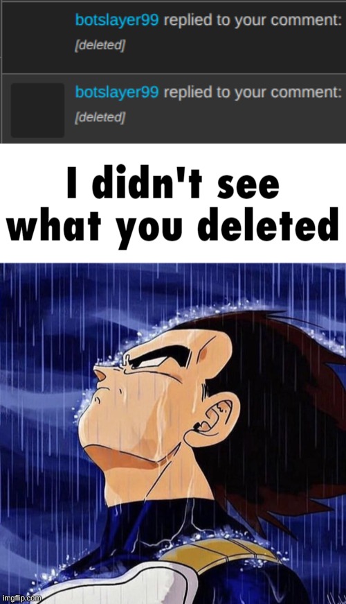 image tagged in i didn't see what you deleted | made w/ Imgflip meme maker