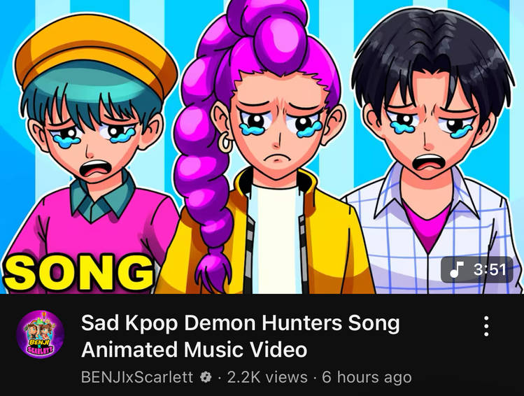 Sad Kpop Demon Hunters Blank Meme Template