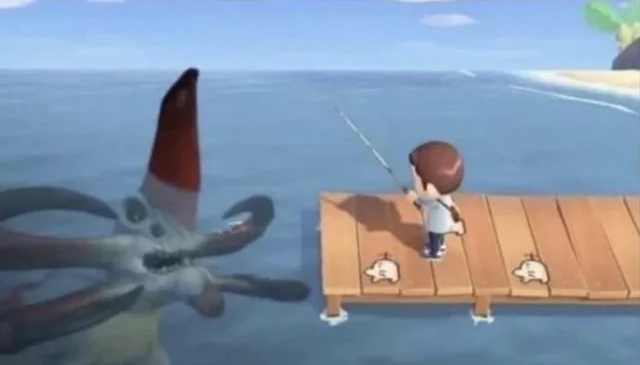 animal crossing but reaper leviathan Blank Meme Template