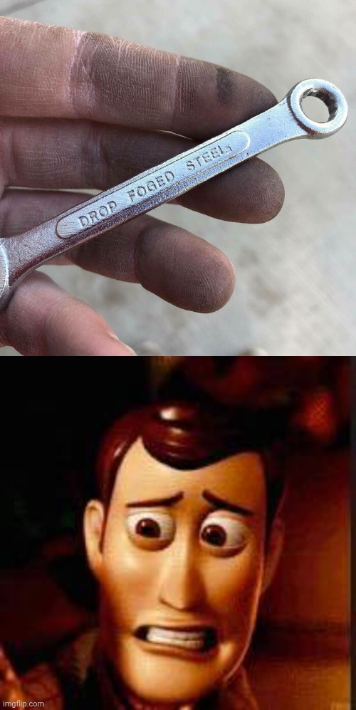 *Drop forged steel | image tagged in yikes,steel,tool,memes,spelling error,you had one job | made w/ Imgflip meme maker
