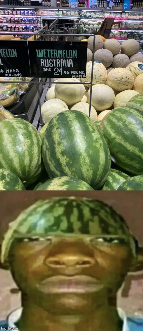 "Wetermelon", I mean it works | image tagged in watermelon head,wet,watermelons,watermelon,memes,you had one job | made w/ Imgflip meme maker