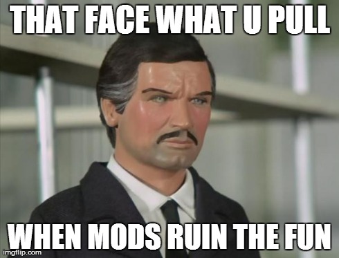 THAT FACE WHAT U PULL WHEN MODS RUIN THE FUN | made w/ Imgflip meme maker
