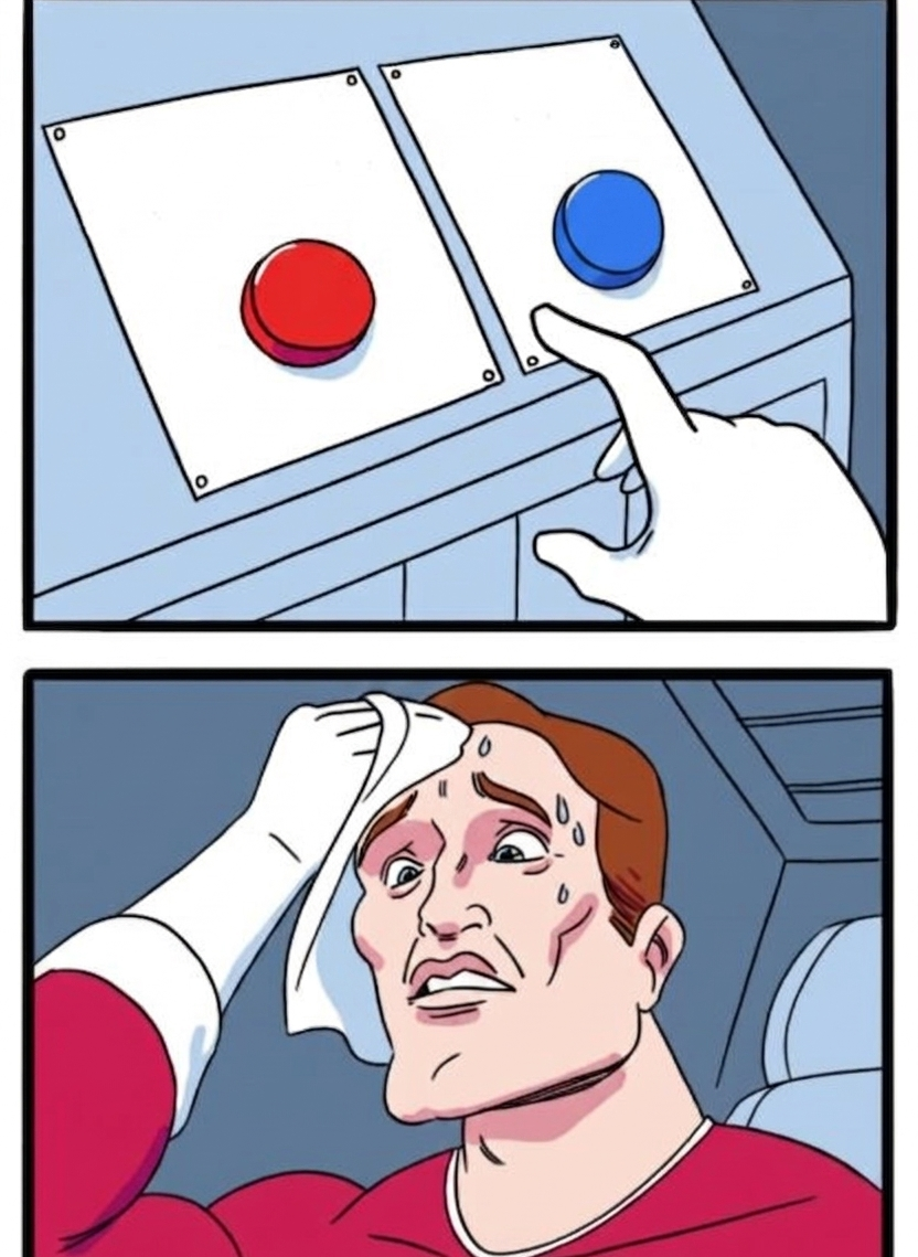 Red vs Blue Blank Meme Template
