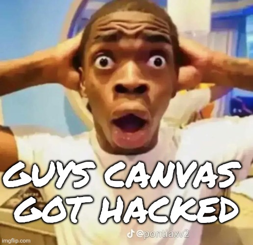 ShinyHuntersForever | Guys canvas 
got hacked | image tagged in canvas,school,lol so funny,memes,funny | made w/ Imgflip meme maker