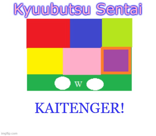 Kaitenger! | Kyuubutsu Sentai; Kaitenger! | image tagged in power rangers,super sentai,minecraft | made w/ Imgflip meme maker