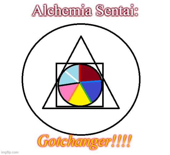 Gotchanger!!! | Alchemia Sentai:; Gotchanger!!!! | image tagged in alchemia,super sentai,power rangers | made w/ Imgflip meme maker