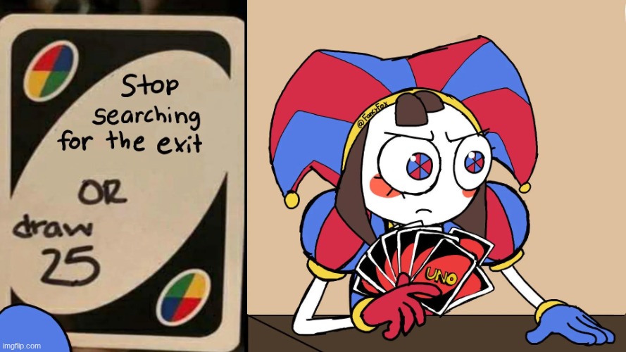 pomni plays uno | image tagged in pomni-playing-uno-by-v0-wydmdkwbtrpc1 webp,the amazing digital circus,pomni | made w/ Imgflip meme maker