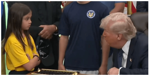 Volleyball girl with Trump Blank Meme Template