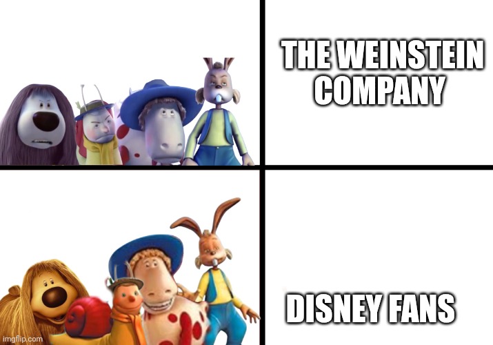 Dougal And Gang Likes Disney Over Weinstein Company | The Weinstein Company; Disney Fans | image tagged in dougal and his friends likes/hates,remix,disney,the magic roundabout,the weinstein company | made w/ Imgflip meme maker