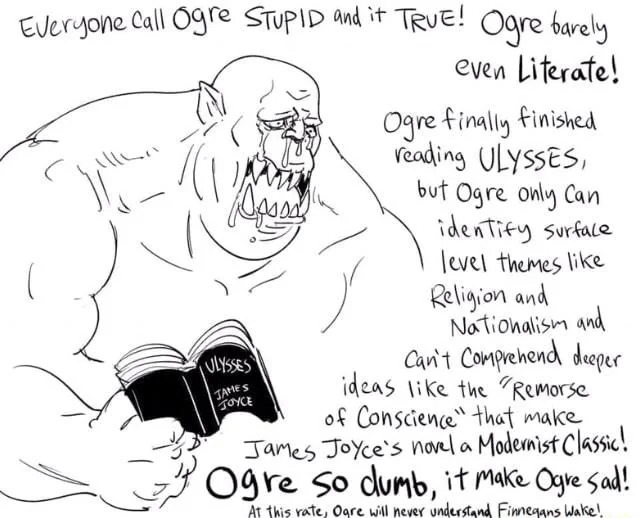 Ogre stupid Blank Meme Template