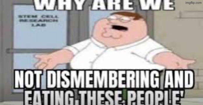 Why are we not dismembering and eating these people | image tagged in why are we not dismembering and eating these people | made w/ Imgflip meme maker