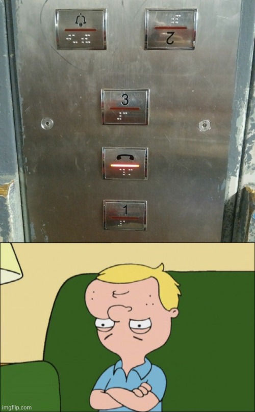 Upside down 2 | image tagged in upside down face,upside down,elevator,buttons,memes,you had one job | made w/ Imgflip meme maker