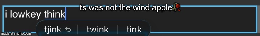 ts was not the wind apple🥀 | image tagged in img_2799 jpeg | made w/ Imgflip meme maker