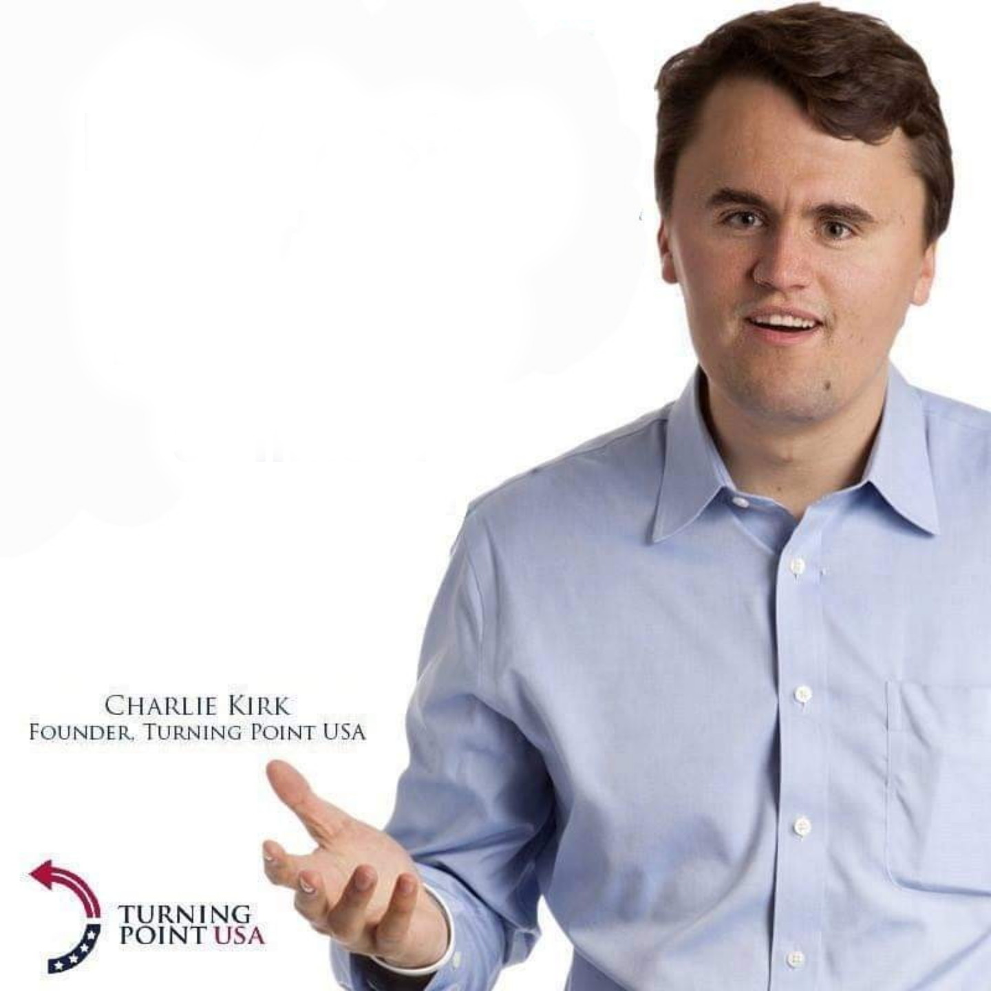 Charlie Kirk Turning Point USA Blank Meme Template