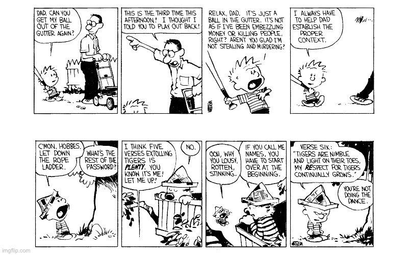 image tagged in calvin and hobbes,comics | made w/ Imgflip meme maker
