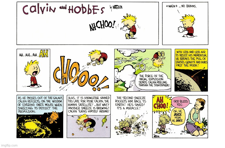 image tagged in calvin and hobbes,comics | made w/ Imgflip meme maker