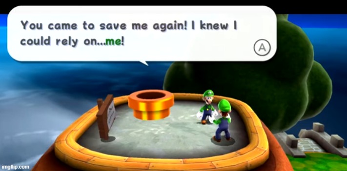 Luigi talks to himself | made w/ Imgflip meme maker