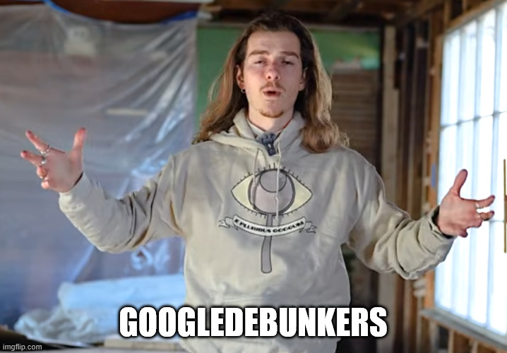 Milo Rossi aliens | GOOGLEDEBUNKERS | image tagged in ancient aliens,milo rossi,googledebunkers,twin meme | made w/ Imgflip meme maker