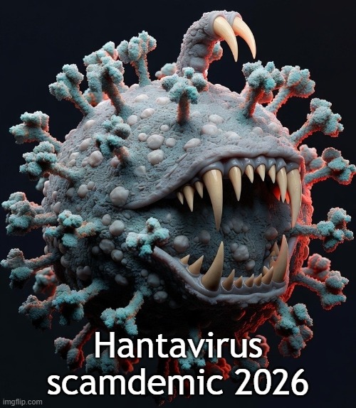 Hantavirus scamdemic 2026 | Hantavirus scamdemic 2026 | image tagged in new,pandemic,scam,jew,vaccine,for sale | made w/ Imgflip meme maker