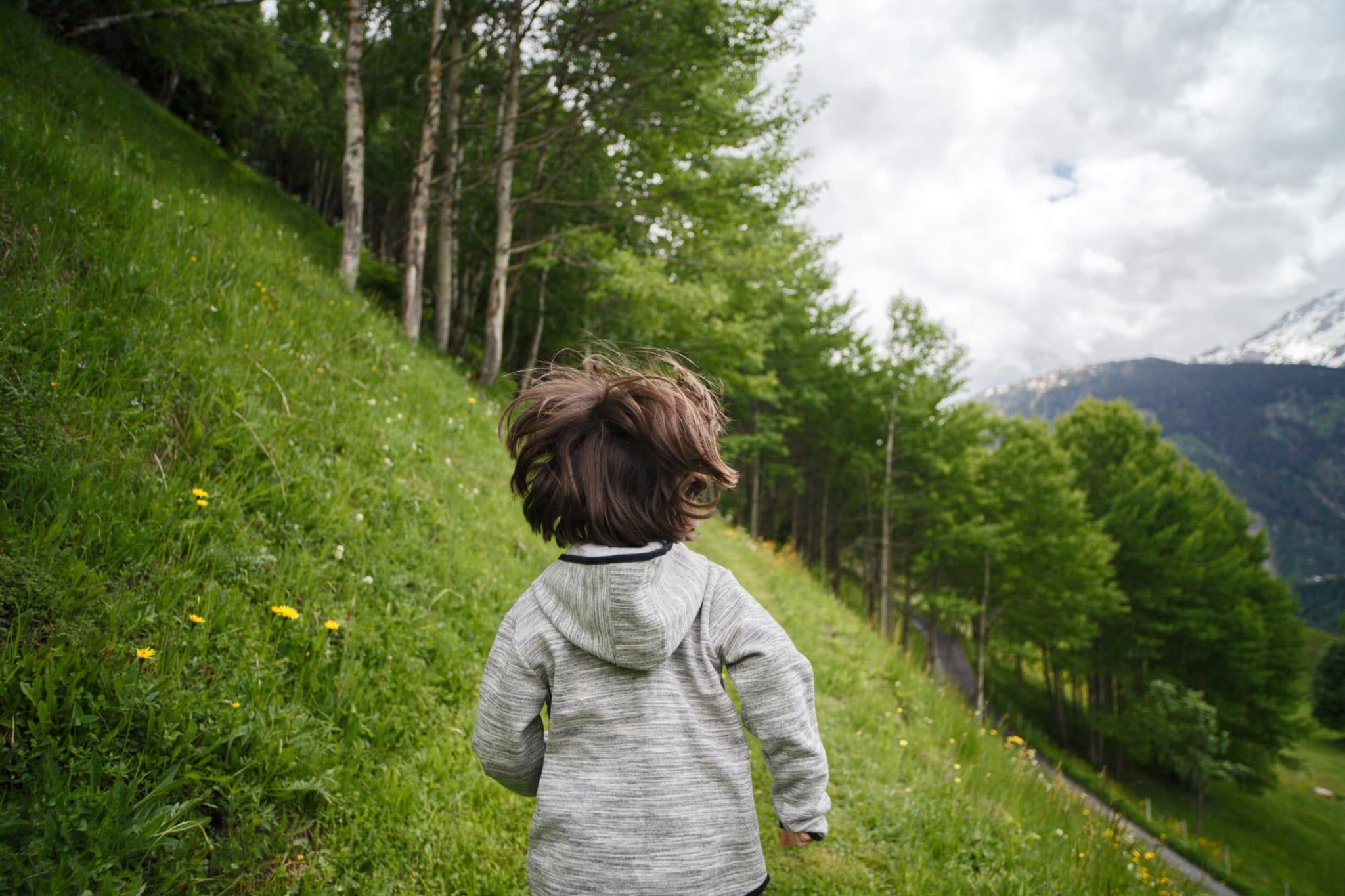 kid in nature Blank Meme Template