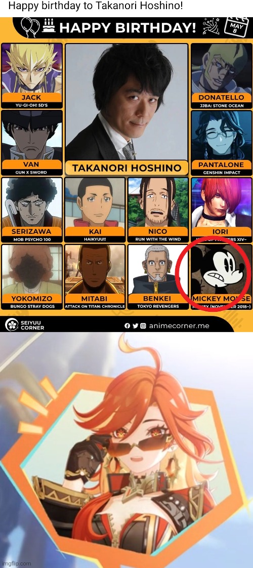 Are you telling me Jack Atlas from Yugioh is actually Mickey Mouse!? *Confused screaming* | image tagged in mickey mouse,same voice actor | made w/ Imgflip meme maker