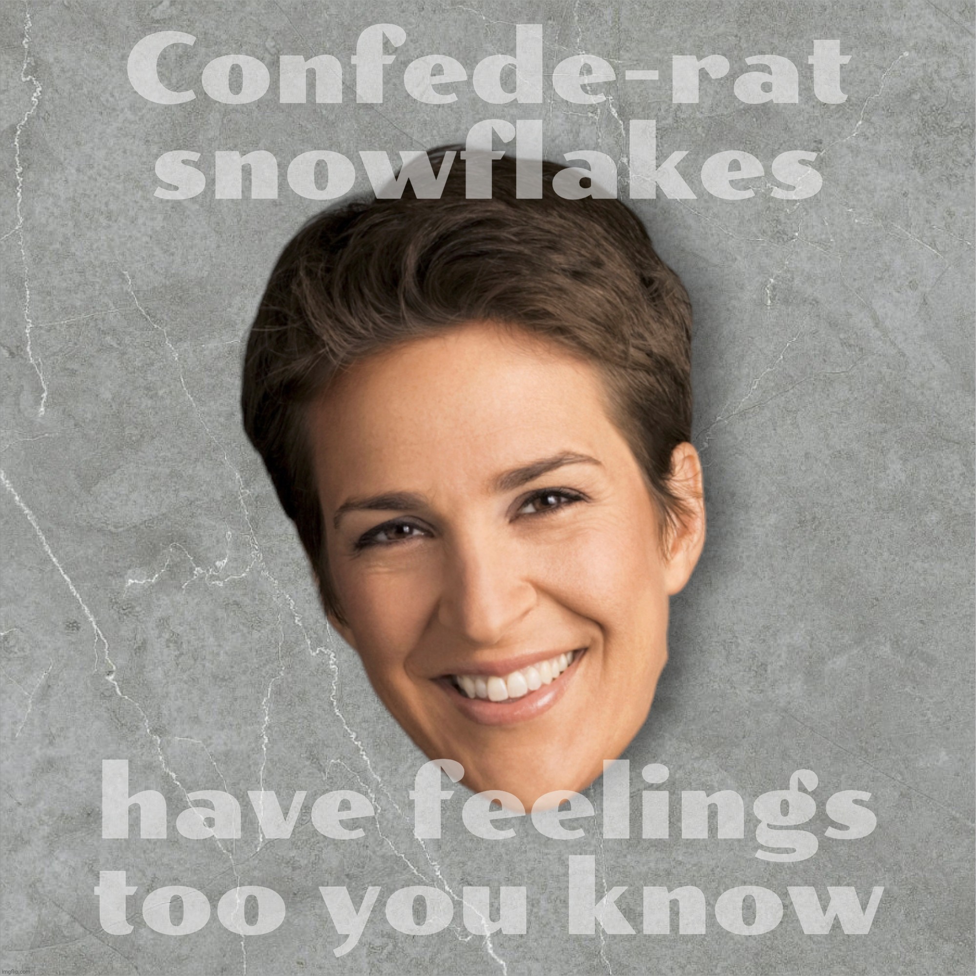 Confede-rat
snowflakes; have feelings too you know | made w/ Imgflip meme maker