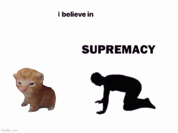 i believe in blank supremacy | image tagged in i believe in blank supremacy | made w/ Imgflip meme maker