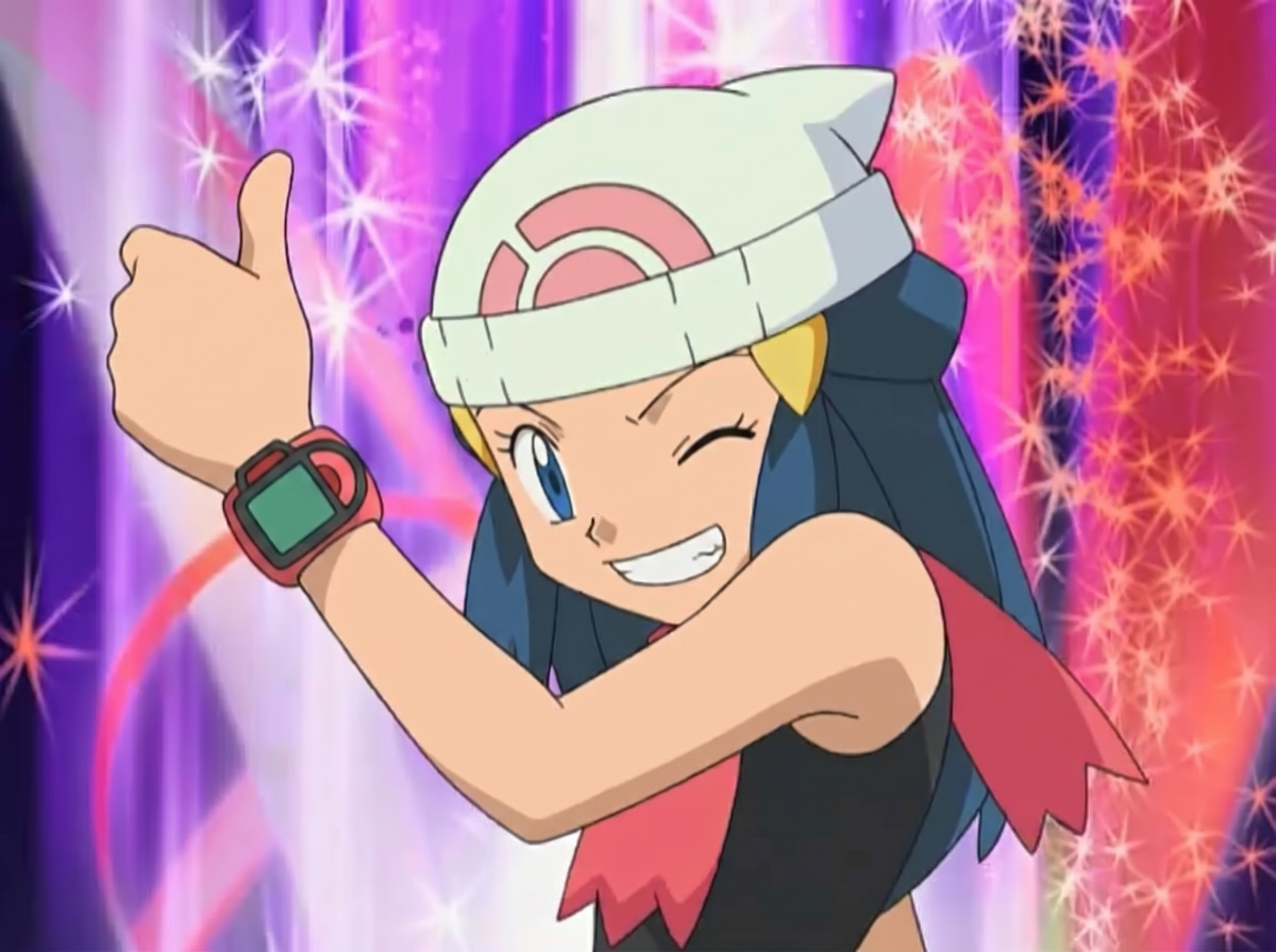 Dawn Giving A Thumbs Up Blank Meme Template