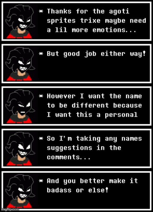 Meant to say this is going to be a personal oc | image tagged in undertale_text_box_stack_1778256312317 png | made w/ Imgflip meme maker