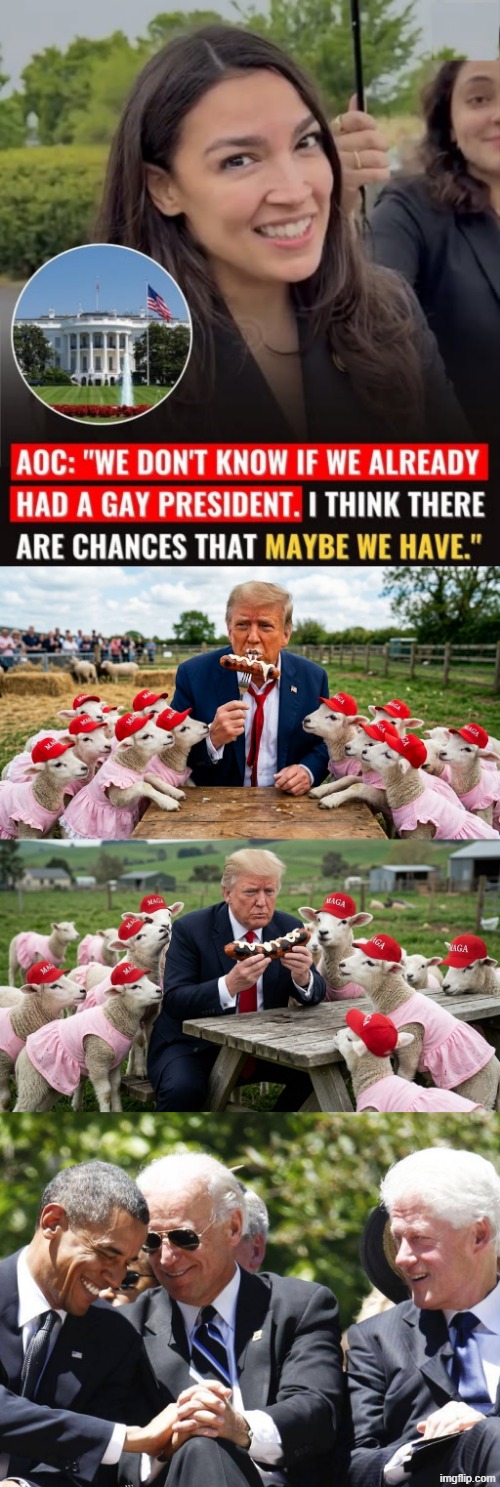 AOC EXPLAINS IT ALL | image tagged in crazy aoc,aoc,alexandria ocasio-cortez,crazy alexandria ocasio-cortez,donald trump,lgbtq | made w/ Imgflip meme maker