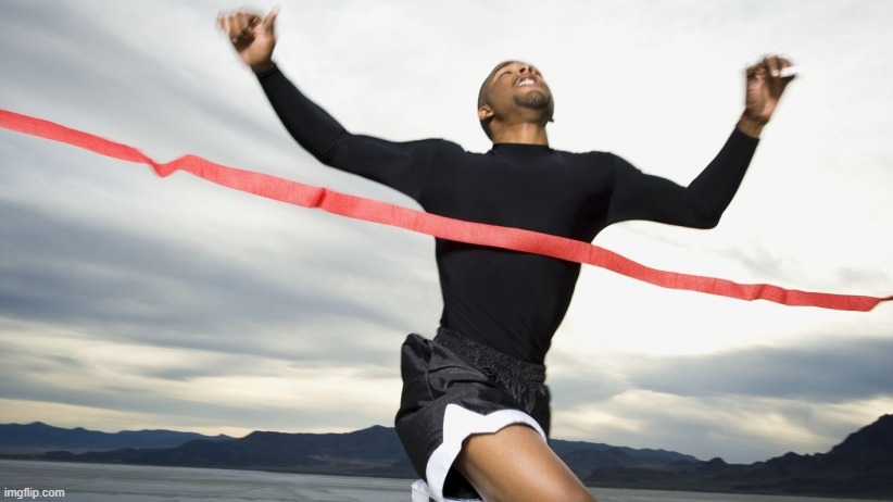 Finish Line | image tagged in finish line | made w/ Imgflip meme maker