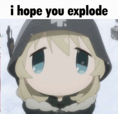I hope you explode yuuri Blank Meme Template