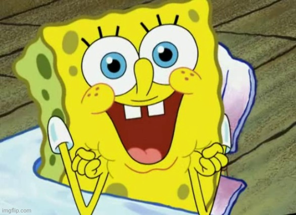 Happy spongebob | image tagged in happy spongebob | made w/ Imgflip meme maker