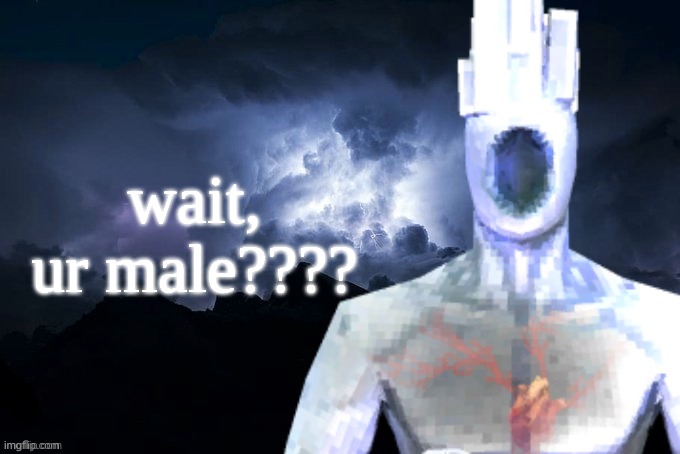 Low Tier Minos Prime | wait, ur male???? | image tagged in low tier minos prime | made w/ Imgflip meme maker