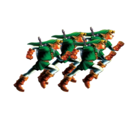 Links Running (from Zelda) Blank Meme Template