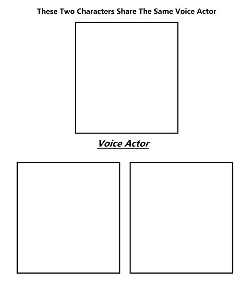 Same Voice Actor Blank Meme Blank Meme Template