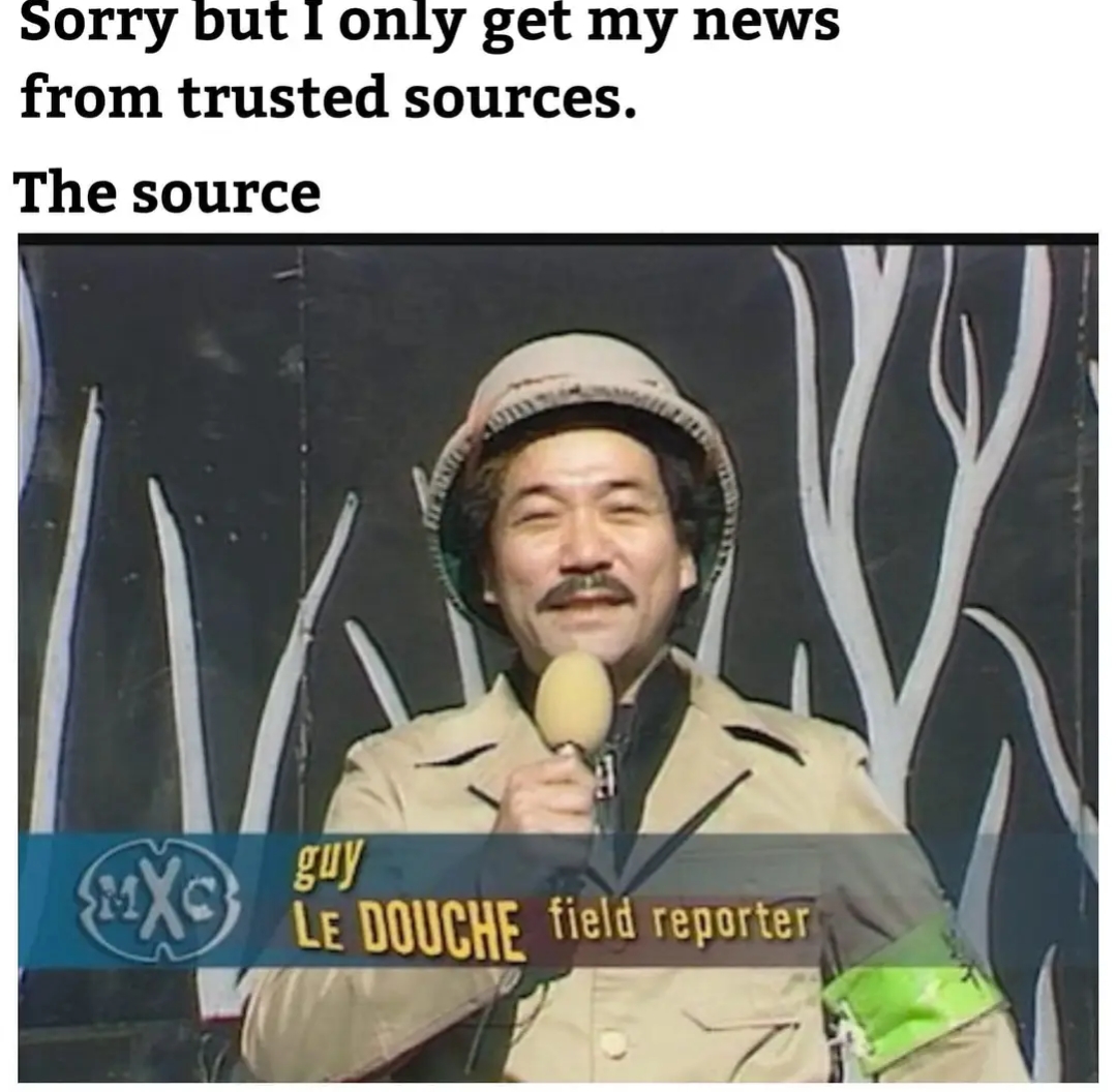 Trusted sources Blank Meme Template