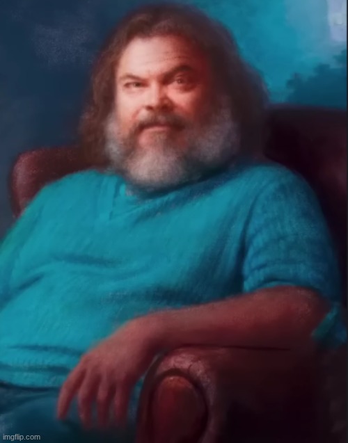 image tagged in jack black painting | made w/ Imgflip meme maker
