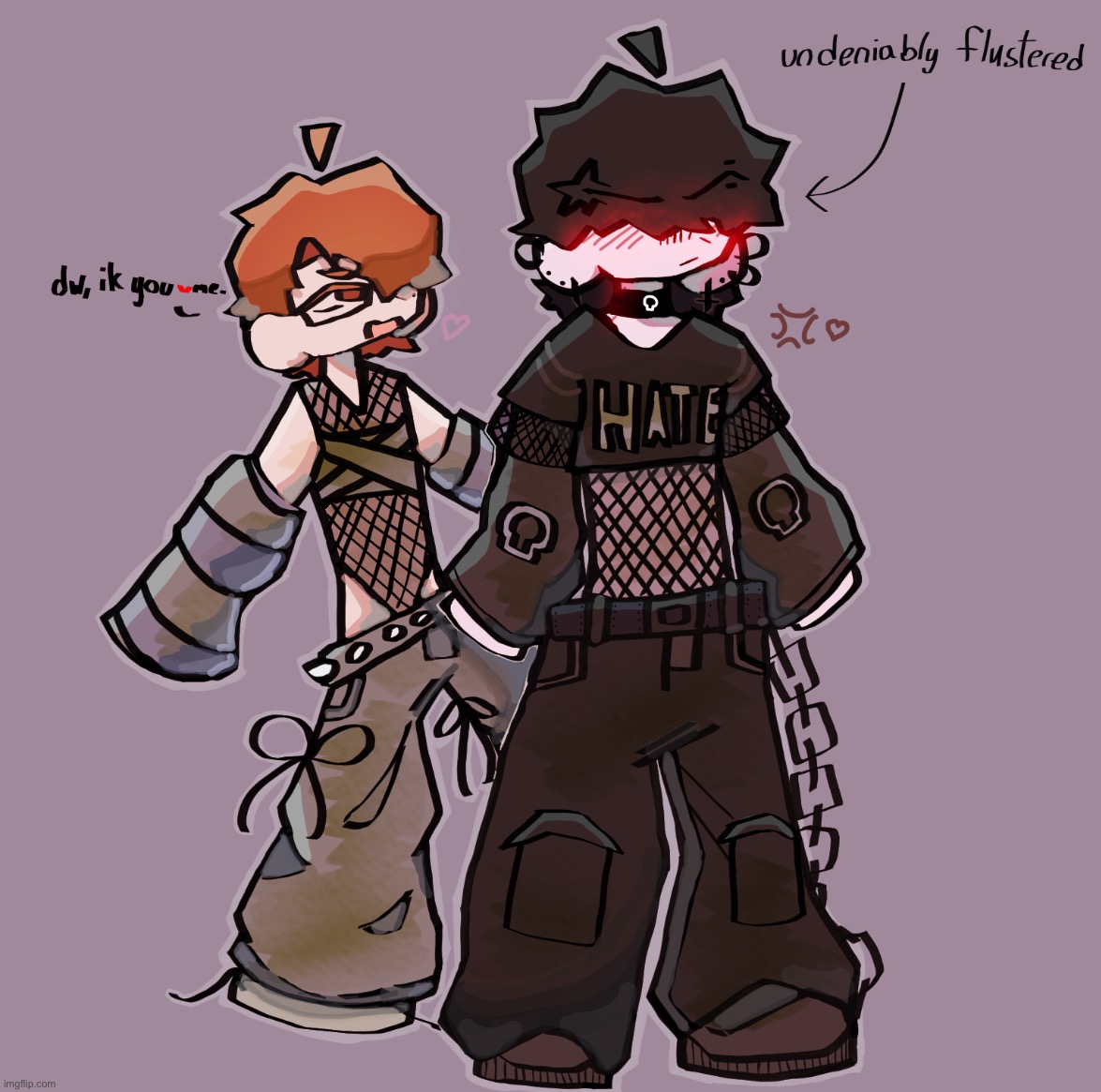 kenji x ryō | image tagged in drawing,stuff | made w/ Imgflip meme maker