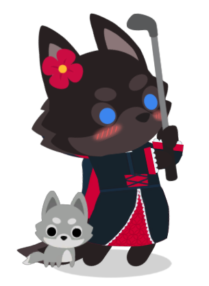 Rosie Wolfhead...with a golf club Blank Meme Template