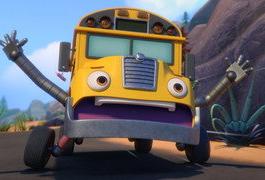 Mighty MonsterWheelies School Bus Shitscared Blank Meme Template