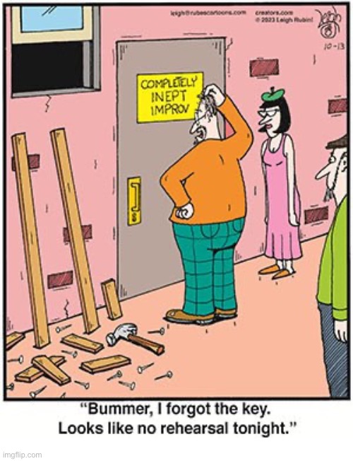 Rubes | image tagged in comics,rubes,comedy,improv,inept,forgot | made w/ Imgflip meme maker