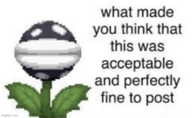 What made you think that this was acceptable to post | image tagged in what made you think that this was acceptable to post | made w/ Imgflip meme maker