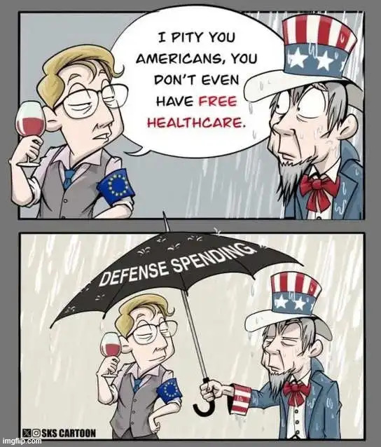 The real reason why the EU hates Trump. He threatens their socialized healthcare. | image tagged in political,reposts,smug eu | made w/ Imgflip meme maker