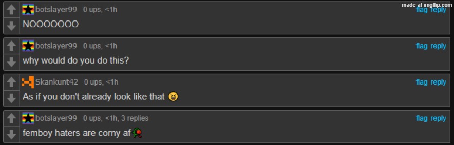 in case y'all wonder why I posted that boykisser image, it got him to comment three times | made w/ Imgflip meme maker