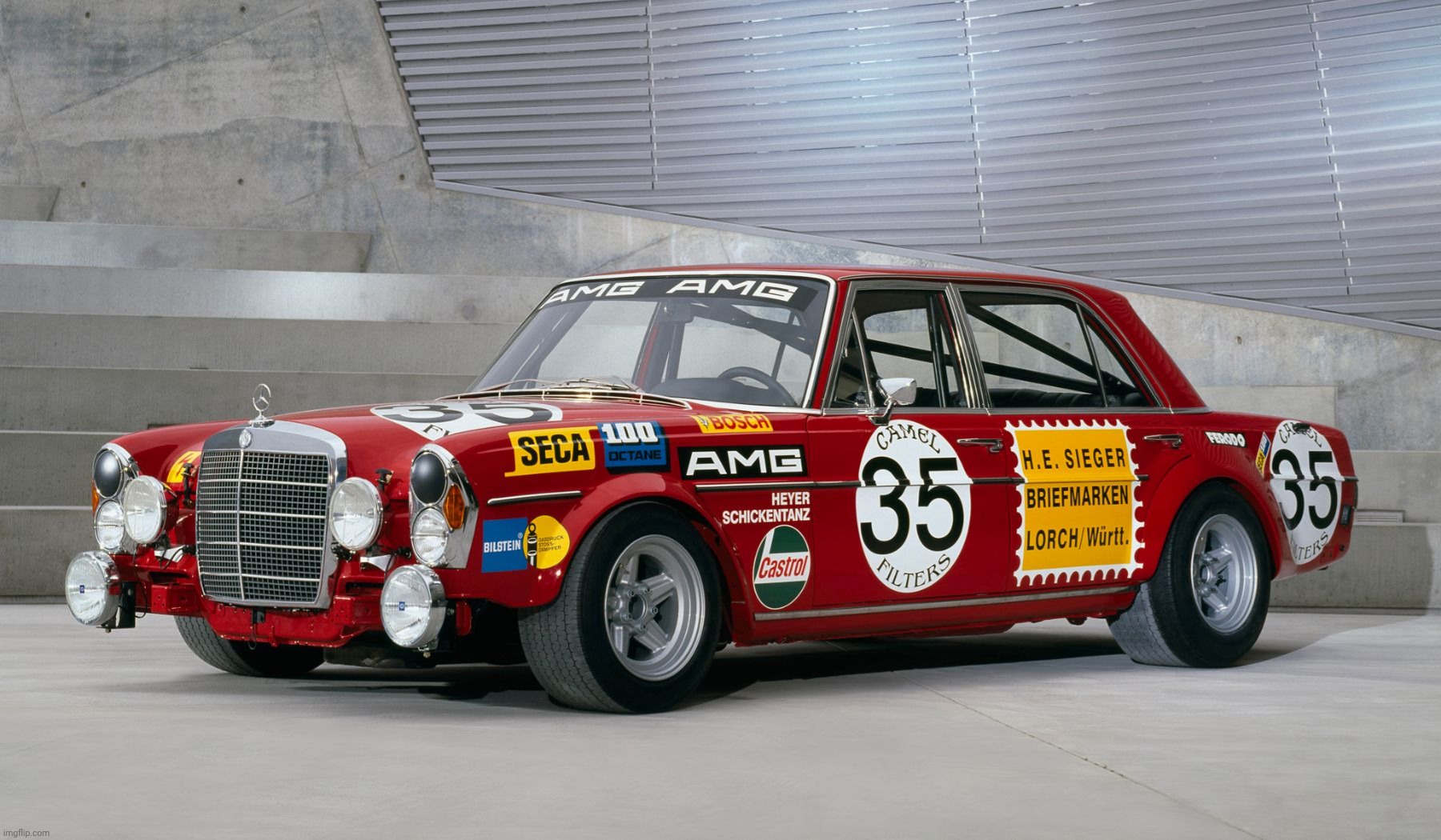 Mercedes-AMG 300SL 6.3 "Red Pig" | image tagged in mercedes-amg red pig,mercedes | made w/ Imgflip meme maker