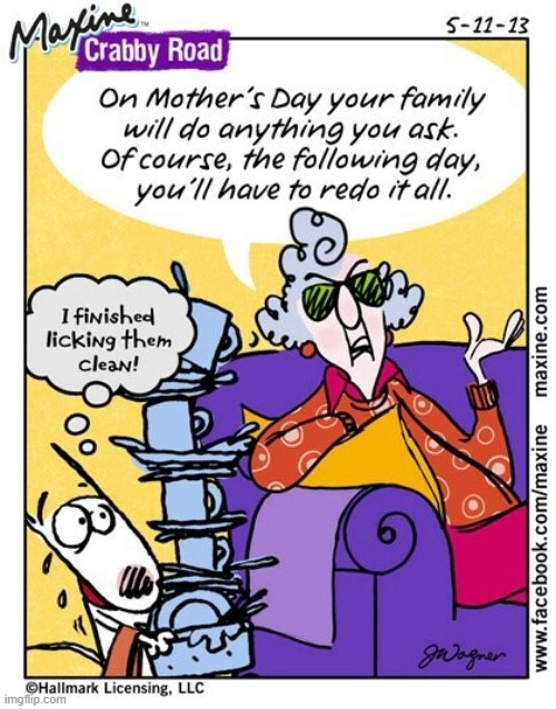 Happy Mother's Day, everybody! | image tagged in mother's day,family,chores,dishes,washing dishes,happy mother's day | made w/ Imgflip meme maker