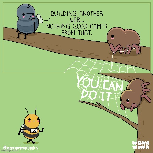 image tagged in fly,spider,web,bee,marathon,you can do it | made w/ Imgflip meme maker